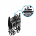 INTEXCA Mini Foldable Multi-Function Wagon for Shopping, Travel - Grey 